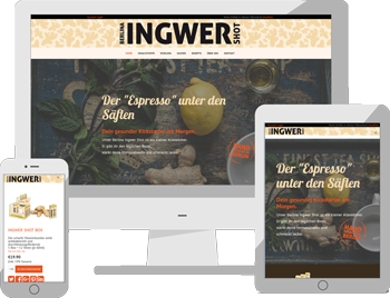 Ein Onlineshop für Berlina Ingwershot - made by Quintact