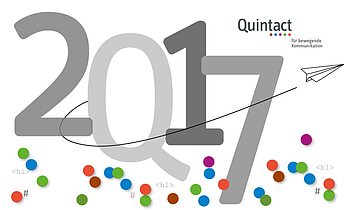 Quintact begrüßt das Jahr 2017 und dankt allen Kunden, Partnern und Freunden